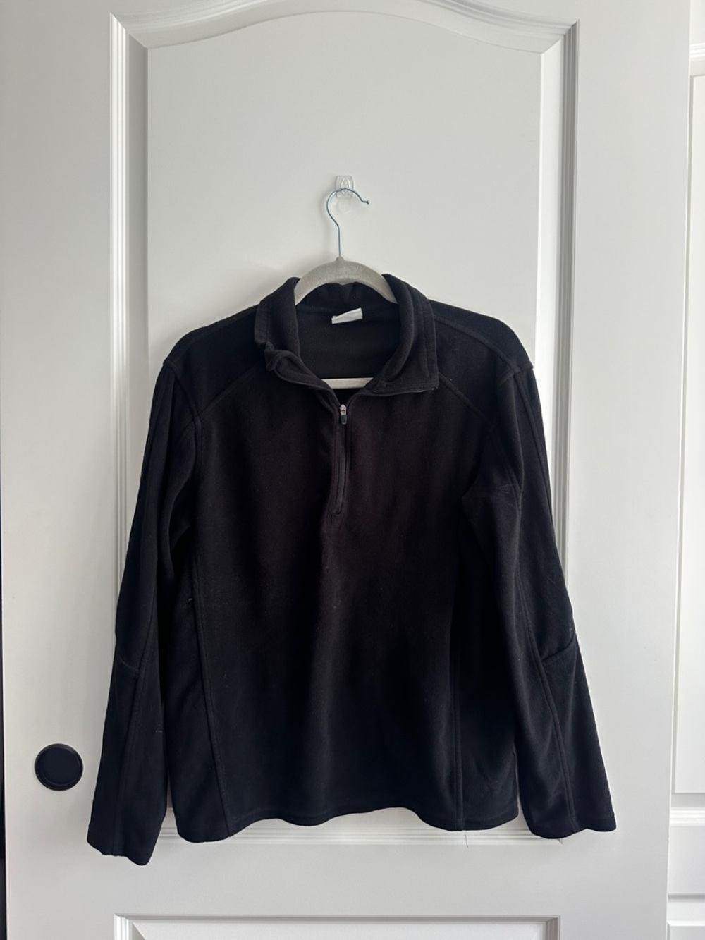 Alpine Black Quarter-Zip Fleece Pullover